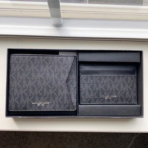 Brand new Men Michael Kors wallet and card case set